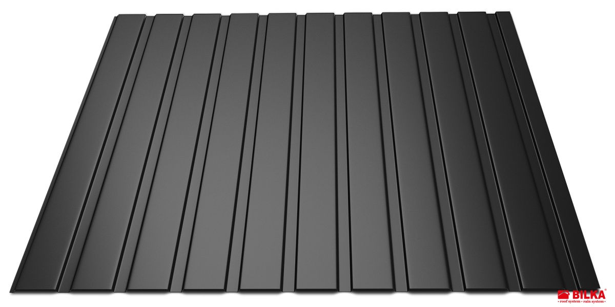 Bilka culoare negru lucios tabla cutata T8